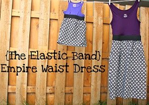 Elastic Band Empire Waist Dress