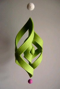 Felt Ogee Ornament