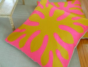 Hawaiian Style Felt Floor Pillows