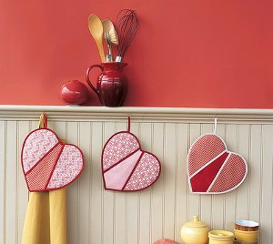 Heart Shaped Pot Holders