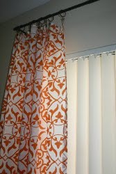 No Sew Curtains from a Duvet 