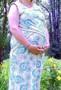 Maternity Maxi Dress on Nursing Maternity Maxi Dress   Allfreesewing Com