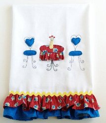 Patriotic Summer Ruffles Set Towel