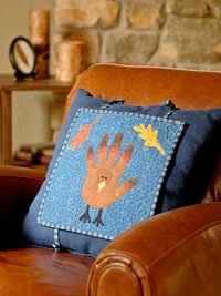 Reversible Halloween Thanksgiving Pillow