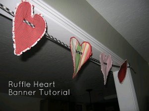 Ruffle Heart Banner