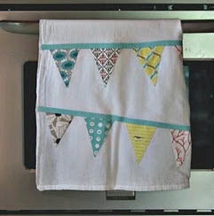 Scrappt Bunting Tea Towel