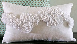Snow Ruffle Pillow