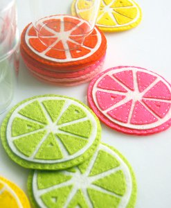 Summer Citrus Coasters