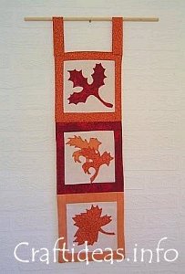 Wall Hanging with Leaves