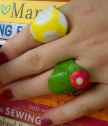 Bold Fabric Rings