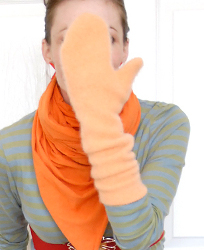 Polar fleece mittens pattern free and easy. How to make mittens