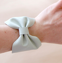 DIY Leather Bow Cuff