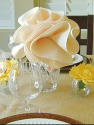 Flower Shaped Napkins