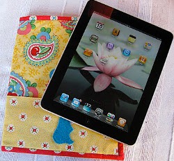 Ipad slip cover with wrap around pocket