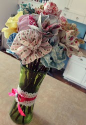 Long Stemmed Fabric Flowers