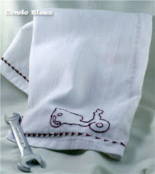 Mad Men Embroidered Kitchen Towel