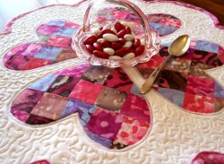 Quilted Valentine's Day Table Mat