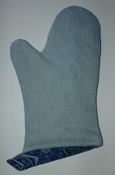 Recycled Demin Oven Mitt