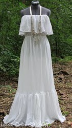 Strapless Ruffled Maxi Dress