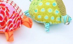Stuffed Fabric Turtles