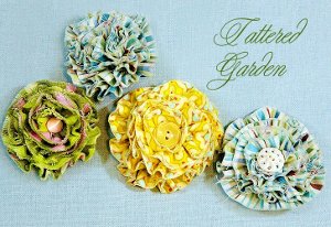 Tattered Flowers for Embellishmen