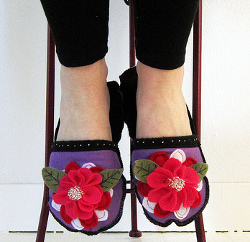 Whimsical Felt Slippers Tutorial