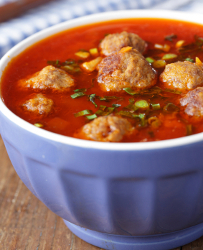 cheese and meatball soup Giveaway: Casa Di Bertacchi Meatballs & Cookbook