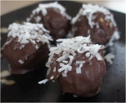 No Bake Chocolate Coconut Peanut Butter Balls