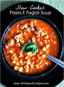 Slow Cooker Coypcat Olive Garden Pasta E Fagioli Soup