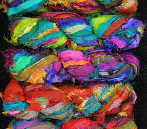 Leilani Arts Colorful Silk Sari Ribbon