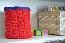 Crocheted Toy Basket