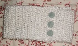 Crochet Button Scarf