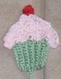 Crochet Cupcake Bookmark
