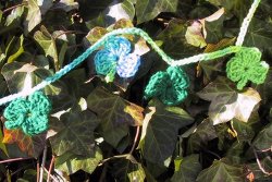 Crochet Shamrock Garland