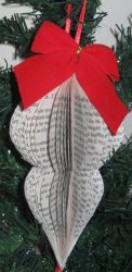 Altered Book Victorian-Style Christmas Ornament