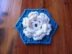 Flower Hexi Baby Afghan