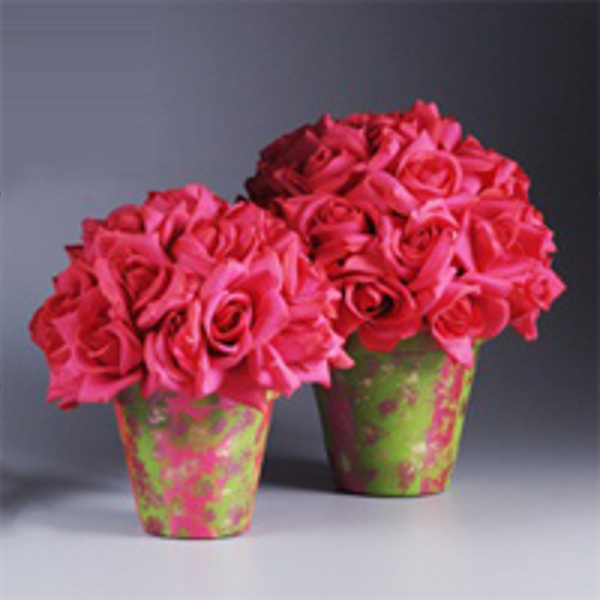 Hot Pink Centerpiece Pots