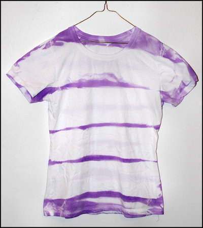 how to make a striped tie dye shirt