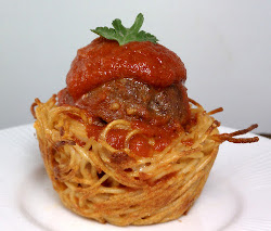Spaghetti and Meatball Cups