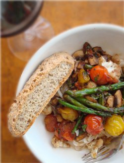 Pasta with Balsamic Vinegar Reduction Sauce