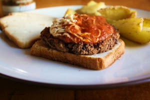 Black Bean Pizza Burger