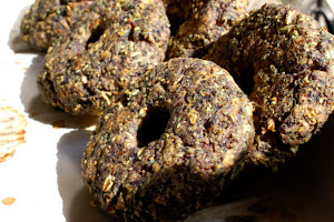 Blueberry Oat Bagels