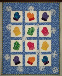 Adorable Winter Mittens Wall Hanging