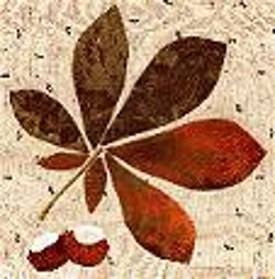 Chestnut Applique Leaf