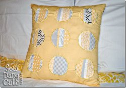 Sunny Side Up Appliqued Pillow