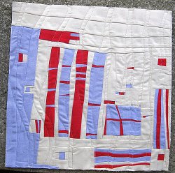Free-form Patchwork Mini Quilt