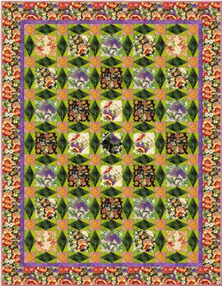 Glorious Garden Floral Quilt
