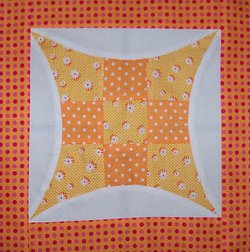 Curved Nine Patch Quilt Block