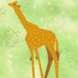 Giraffe Quilt Block
