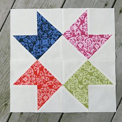 Ribbon Star Quilt Block